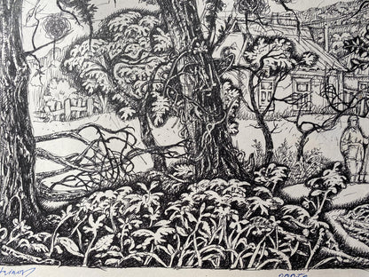 Oleg Arkad'yevich Litvinov’s landscape ink art