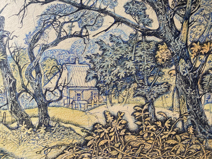 Ink, pencil painting October Litvinov Oleg Arkad'yevich