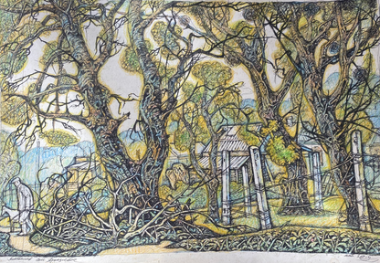 Ink, pencil painting May Litvinov Oleg Arkad'yevich