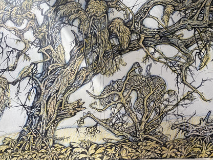 Ink, pencil painting Old elm Litvinov Oleg Arkad'yevich