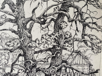 Ink, painting "Series of paintings"Landscape with a goat" Litvinov Oleg Arkad'yevich