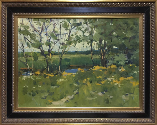 Oil painting In summer Polurezov G.I.