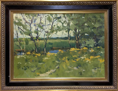 Oil painting In summer Polurezov G.I.