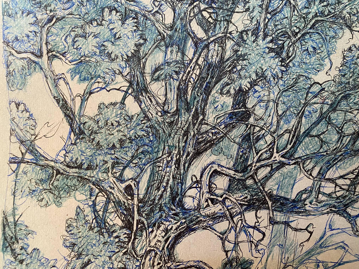 Ink, pencil painting Doggies Litvinov Oleg Arkad'yevich