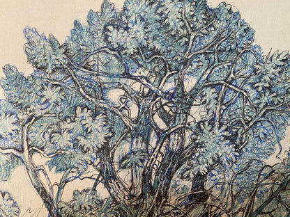 Ink, pencil painting Doggies Litvinov Oleg Arkad'yevich