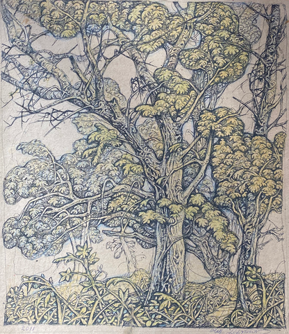 Watercolor, Ink painting Landscape Litvinov Oleg Arkad'yevich