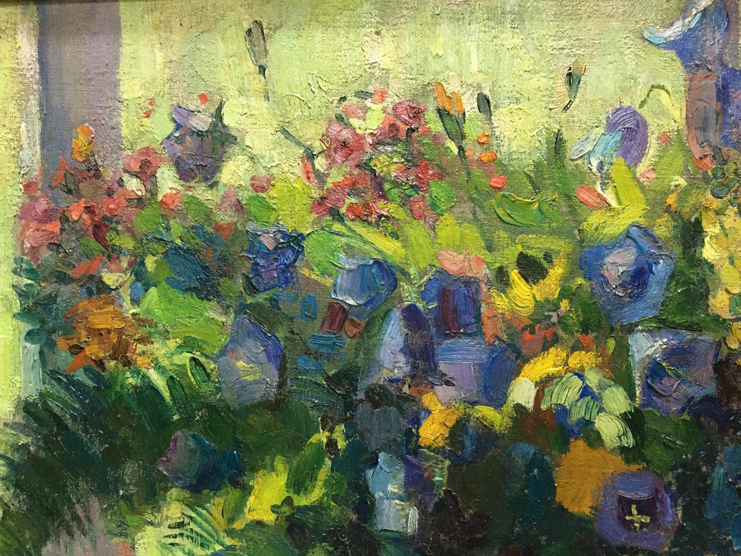 Oil painting Forest flowers Nesukai Vera Yakovlevna