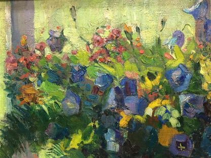 Oil painting Forest flowers Nesukai Vera Yakovlevna