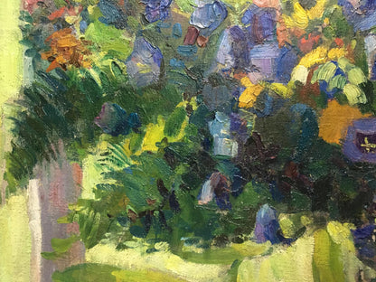 Oil painting Forest flowers Nesukai Vera Yakovlevna