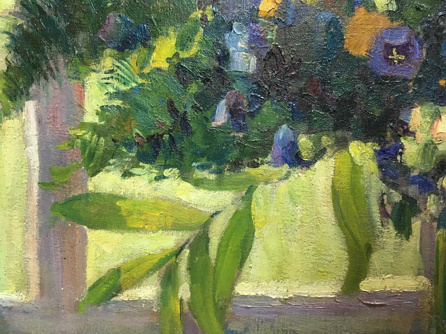 Oil painting Forest flowers Nesukai Vera Yakovlevna