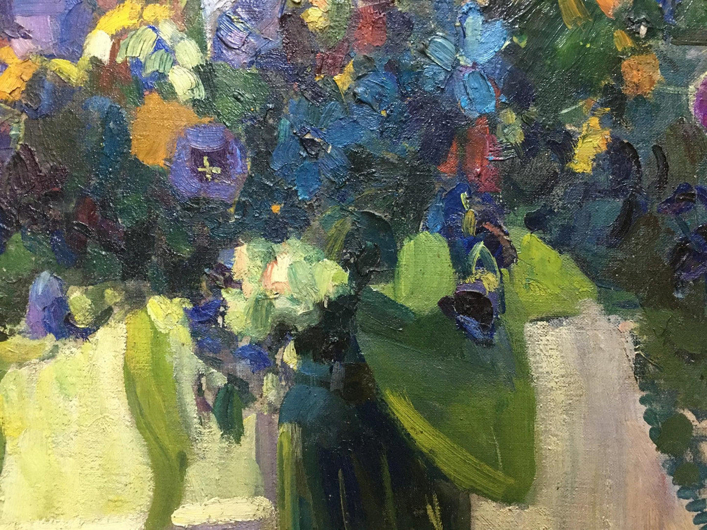 Oil painting Forest flowers Nesukai Vera Yakovlevna