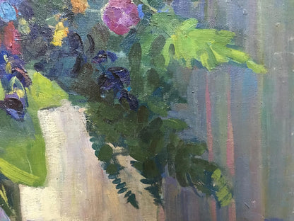 Oil painting Forest flowers Nesukai Vera Yakovlevna