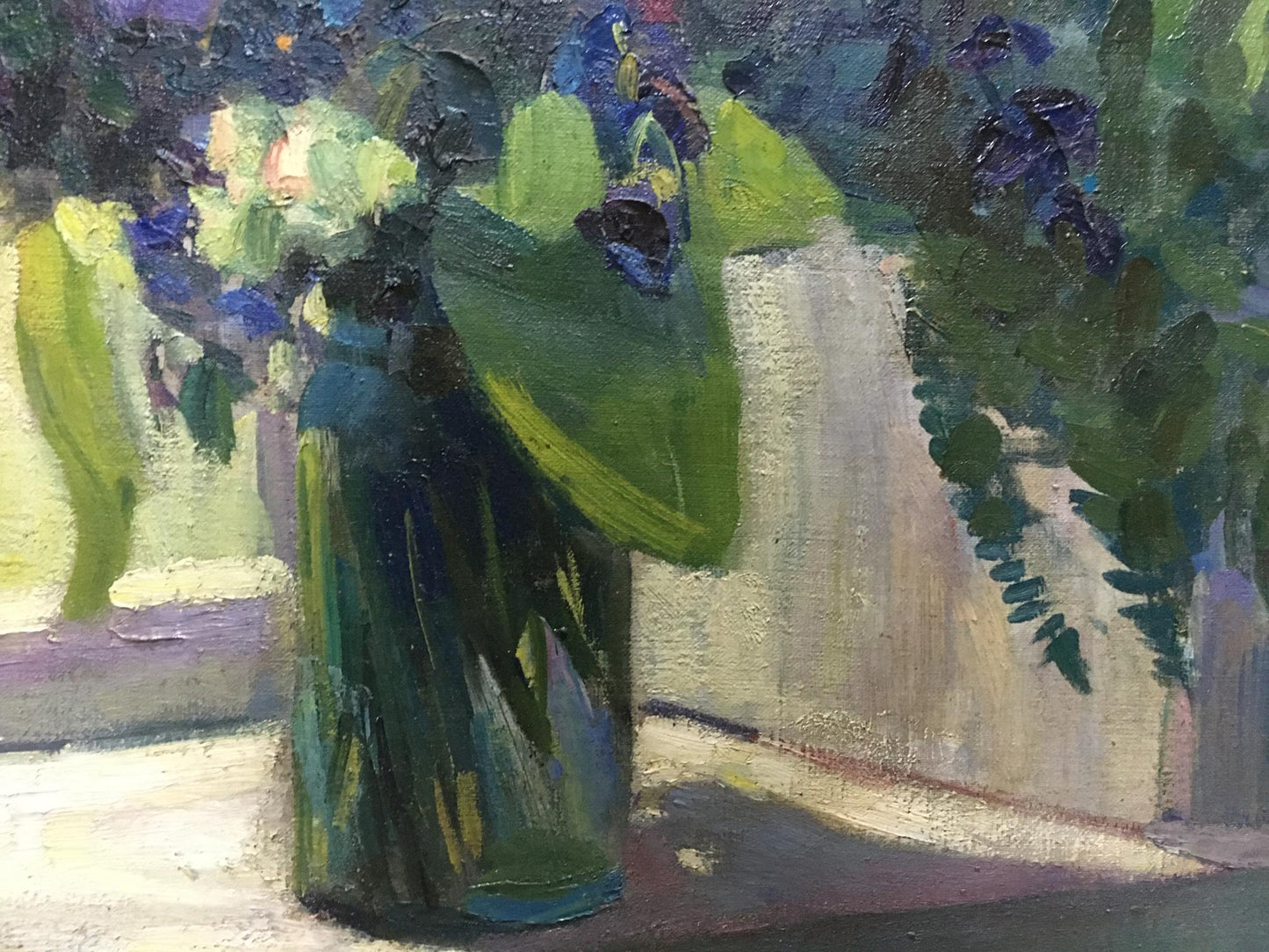 Oil painting Forest flowers Nesukai Vera Yakovlevna