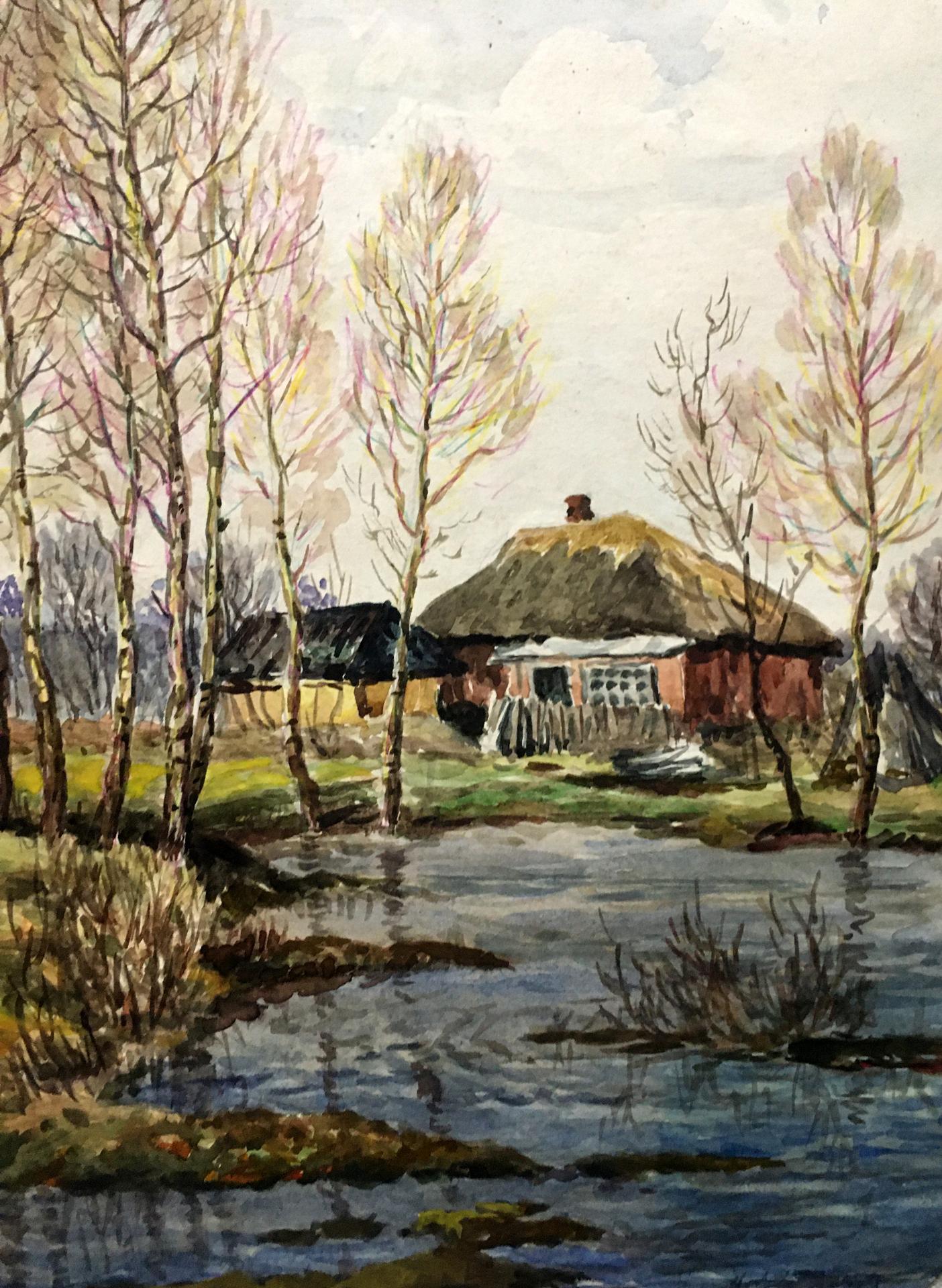 Oil painting After the rain Cherkas A.G.