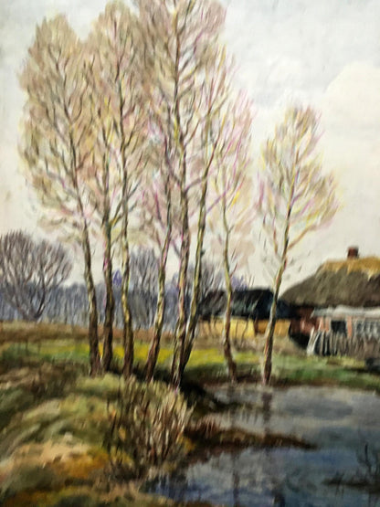 Oil painting After the rain Cherkas A.G.