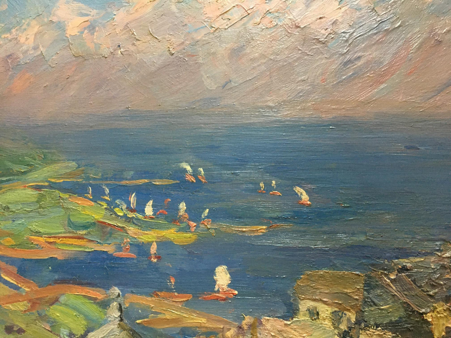 Oil painting City landscape Khodchenko Lev Pavlovich