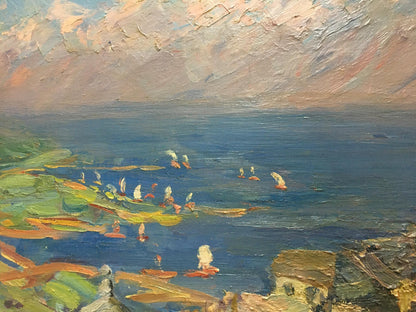 Oil painting City landscape Khodchenko Lev Pavlovich