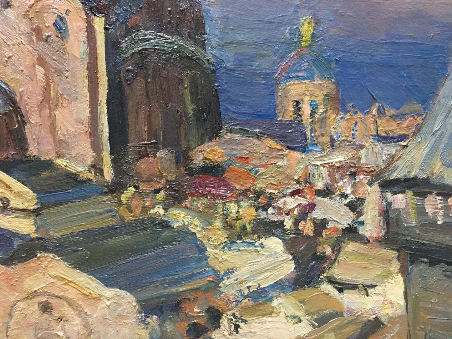 Oil painting City landscape Khodchenko Lev Pavlovich