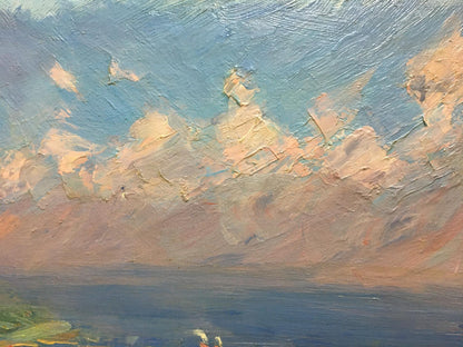 Oil painting City landscape Khodchenko Lev Pavlovich