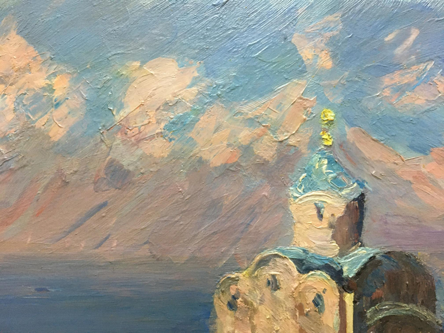 Oil painting City landscape Khodchenko Lev Pavlovich