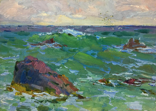 Oil painting Sea Chegodar Vasily Dmitrievich