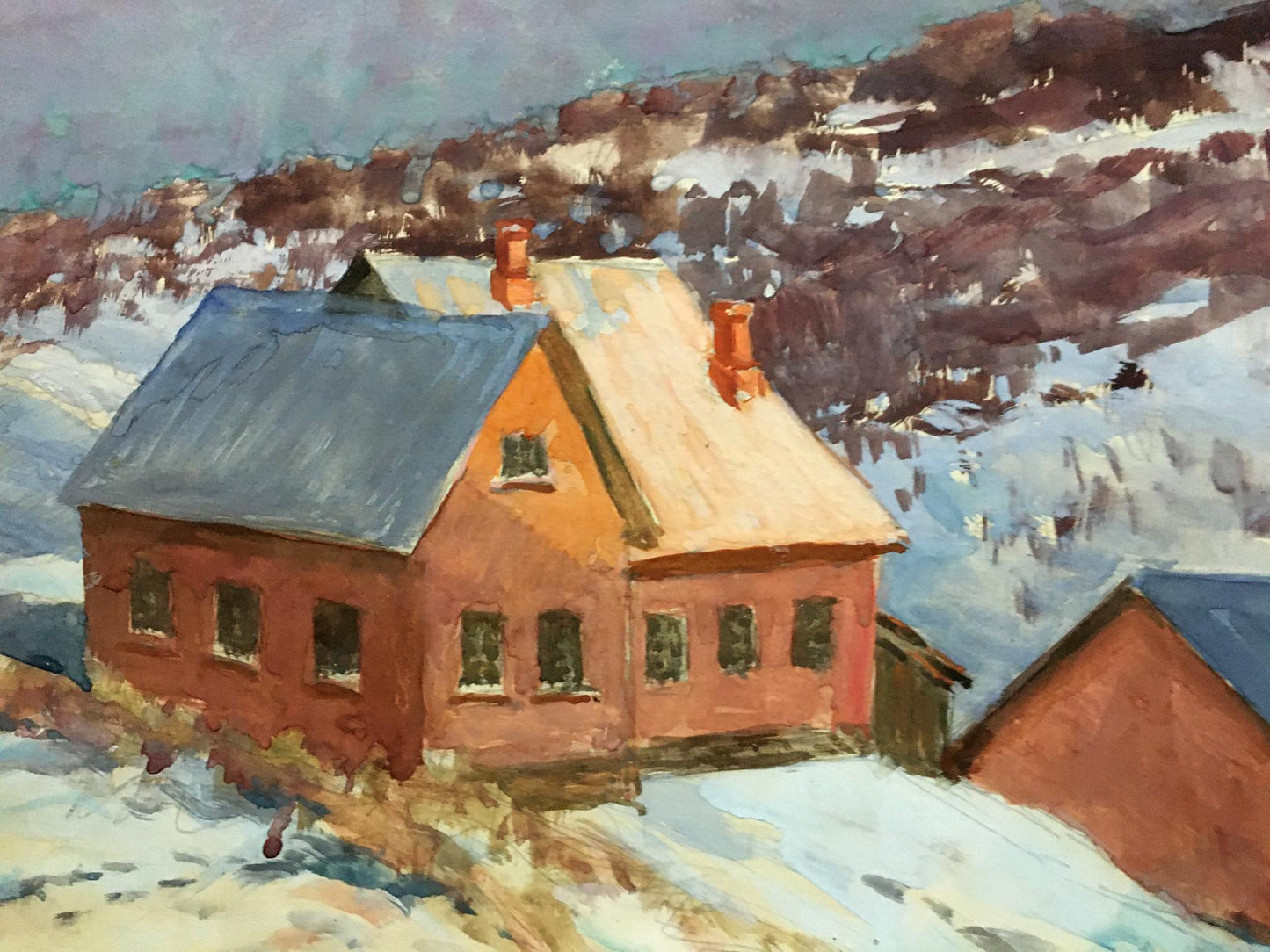 Gouache painting It's time Cherkas A.G.