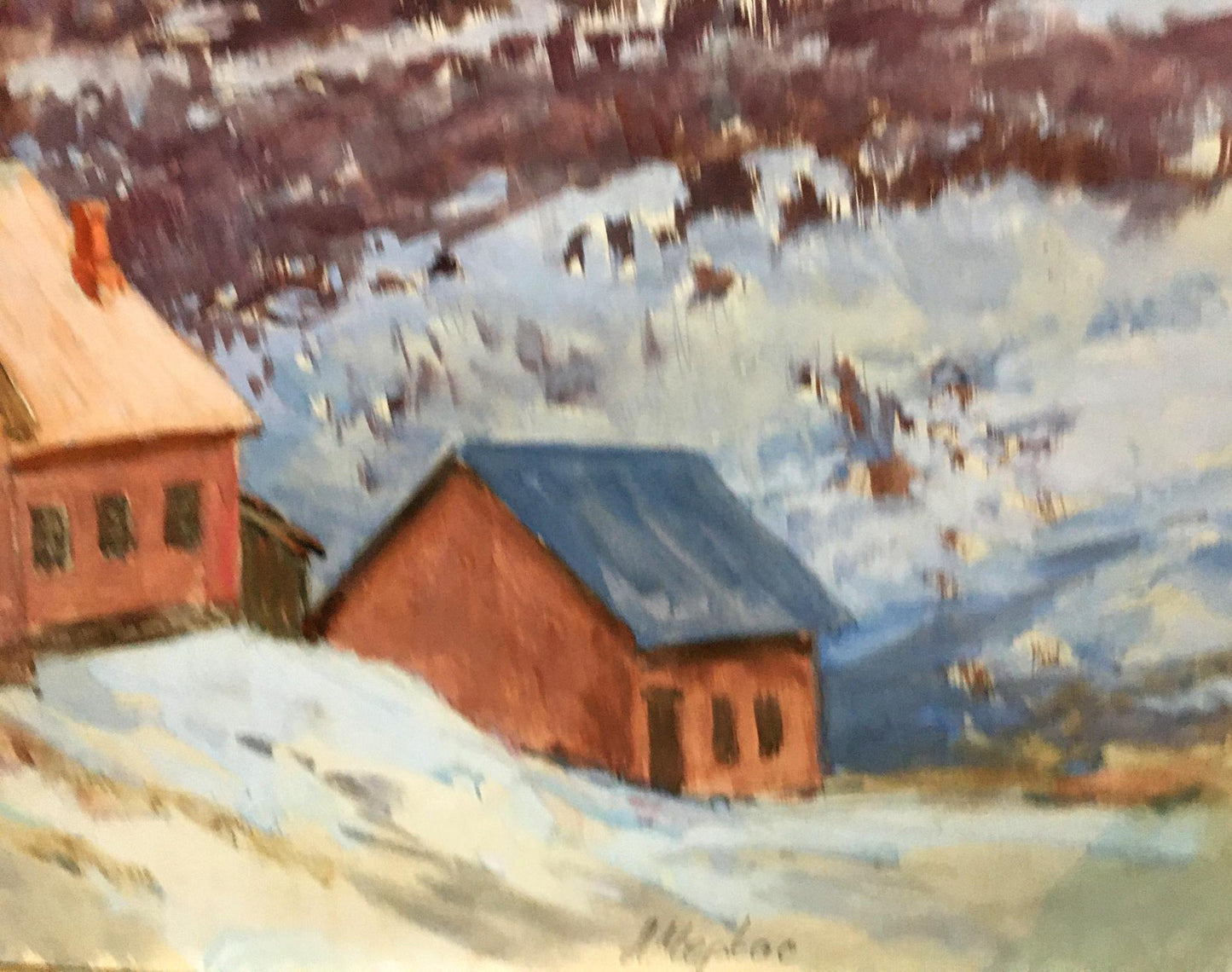 Gouache painting It's time Cherkas A.G.