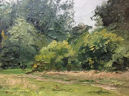 Oil painting Near the forest Yakovlev B. N.