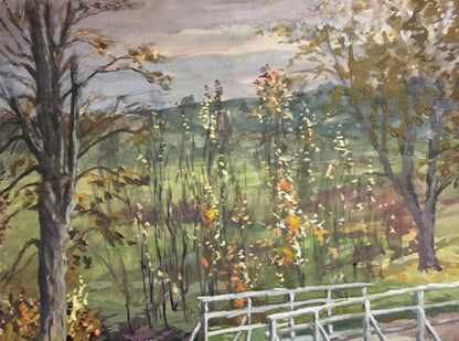 Gouache painting Bridge Cherkas A.G.