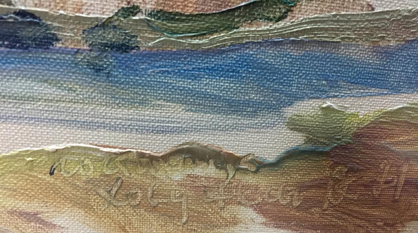 Oil painting Street life