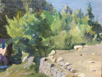 Oil painting Landscape near the coast Manyukov M.N.