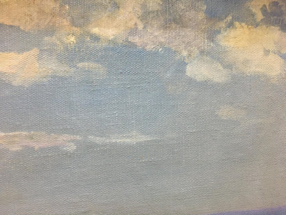 Oil painting Landscape near the coast Manyukov M.N.
