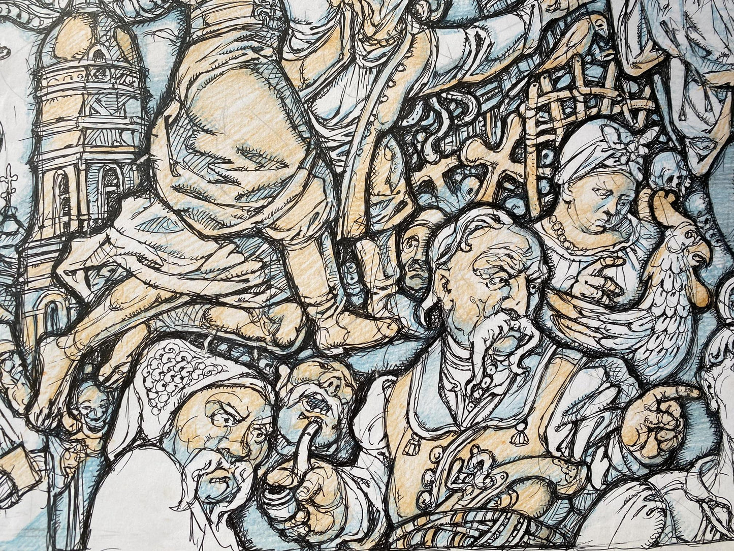 Pencil painting Viy Oleg Litvinov