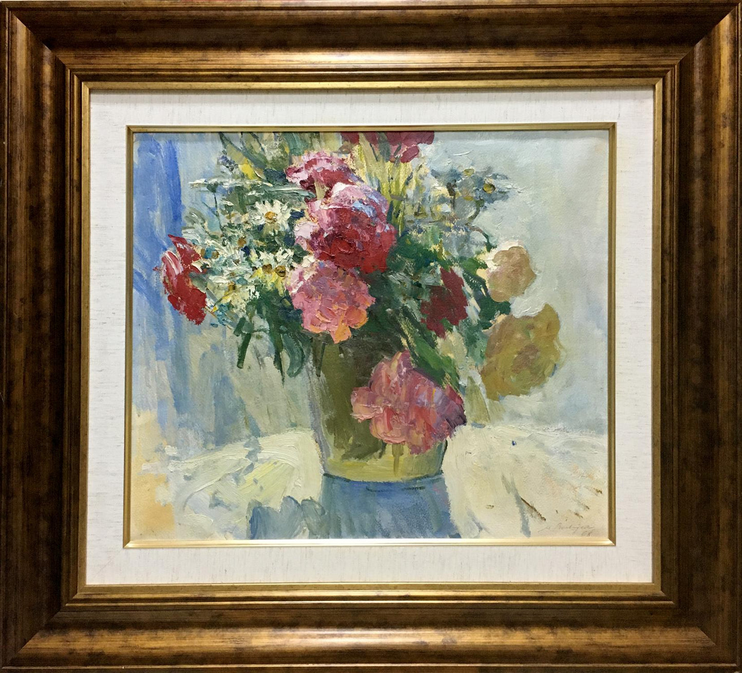 Oil painting Flowers Petr Volsky