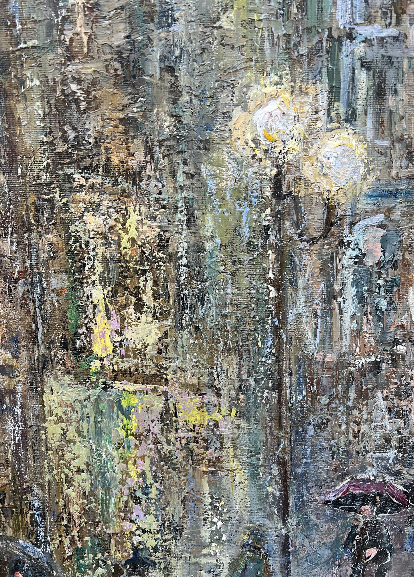 Oil painting rain