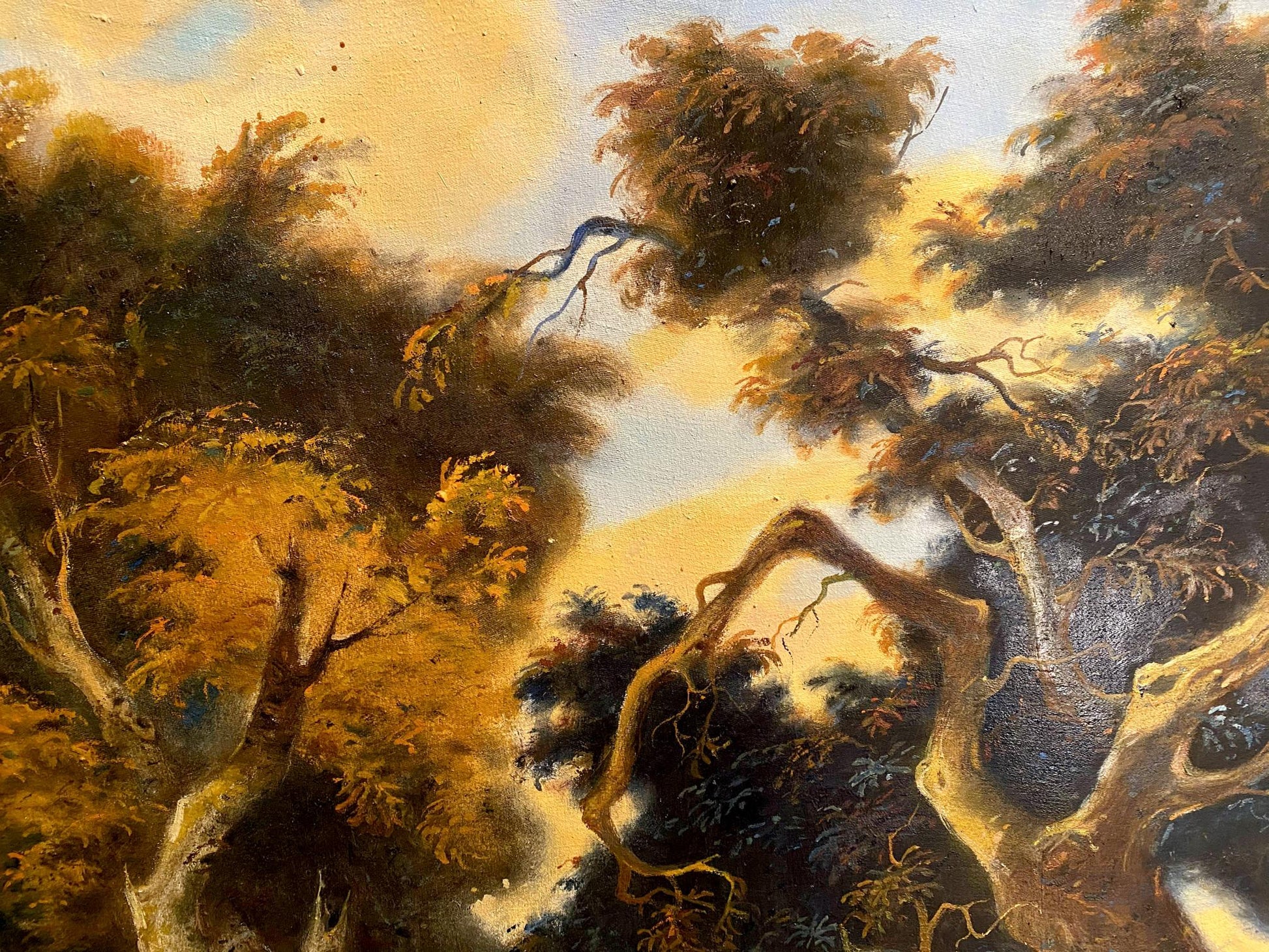 oil forest painting 