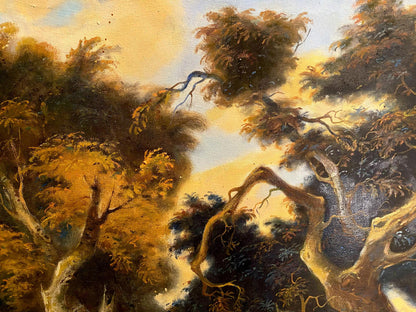 oil forest painting 