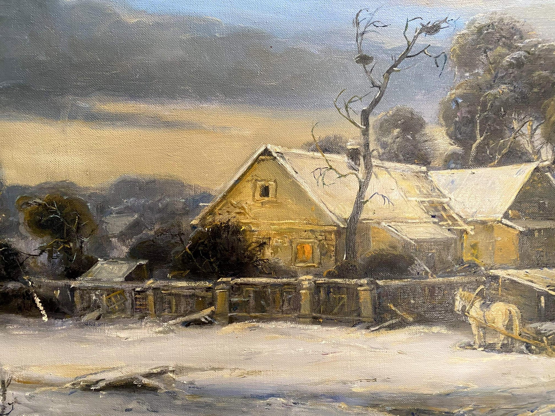 houses painting art