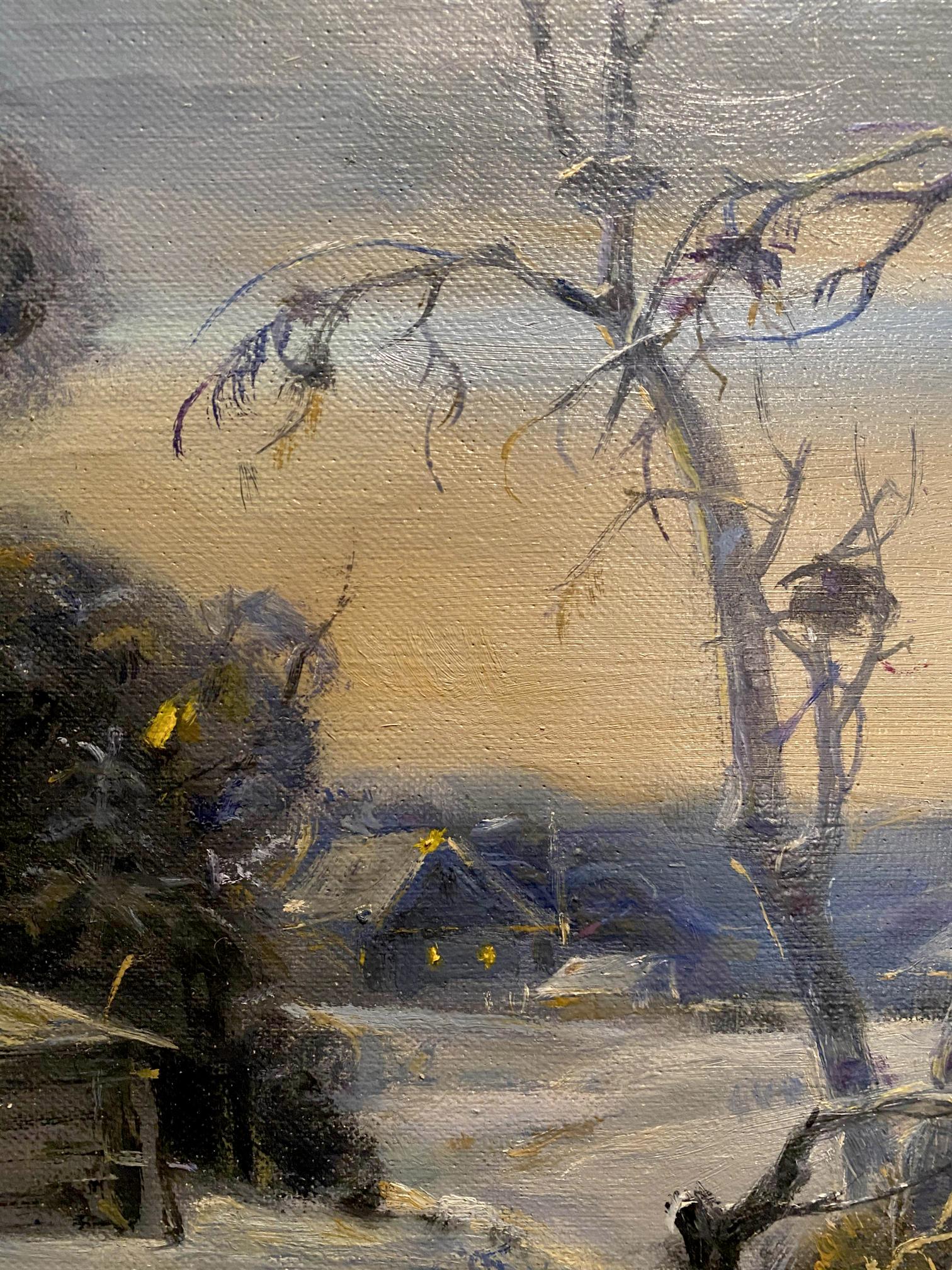 oil forest painting