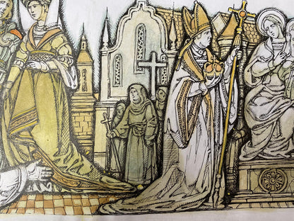 Watercolor,Ink, painting Middle Ages Litvinov Oleg Arkad'yevich