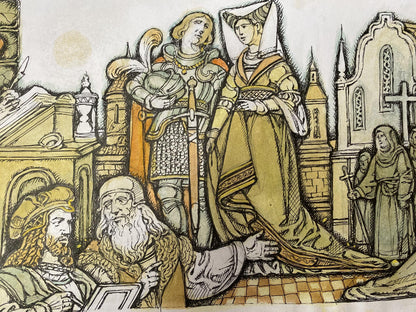 Watercolor,Ink, painting Middle Ages Litvinov Oleg Arkad'yevich