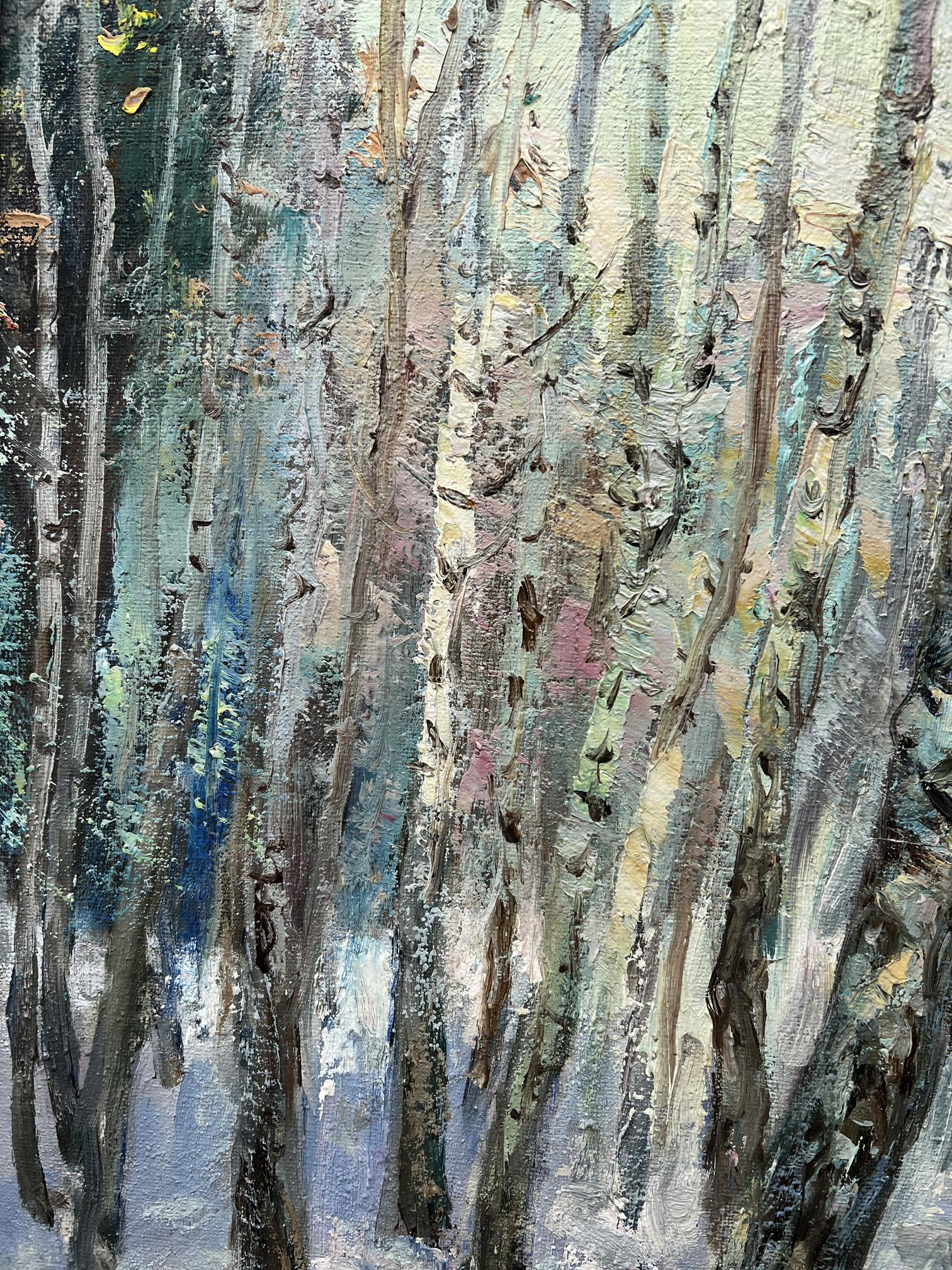Oil painting Winter Nature Landscape 
