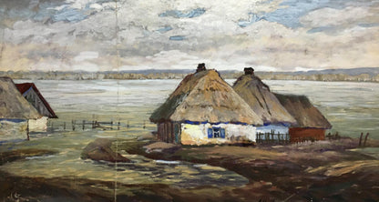 Watercolor painting Spill near the village Cherkas A.G.