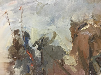 Oil painting Cossacks Plamenitsky Anatoly Alexandrovich