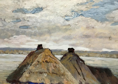 Watercolor painting Spill near the village Cherkas A.G.