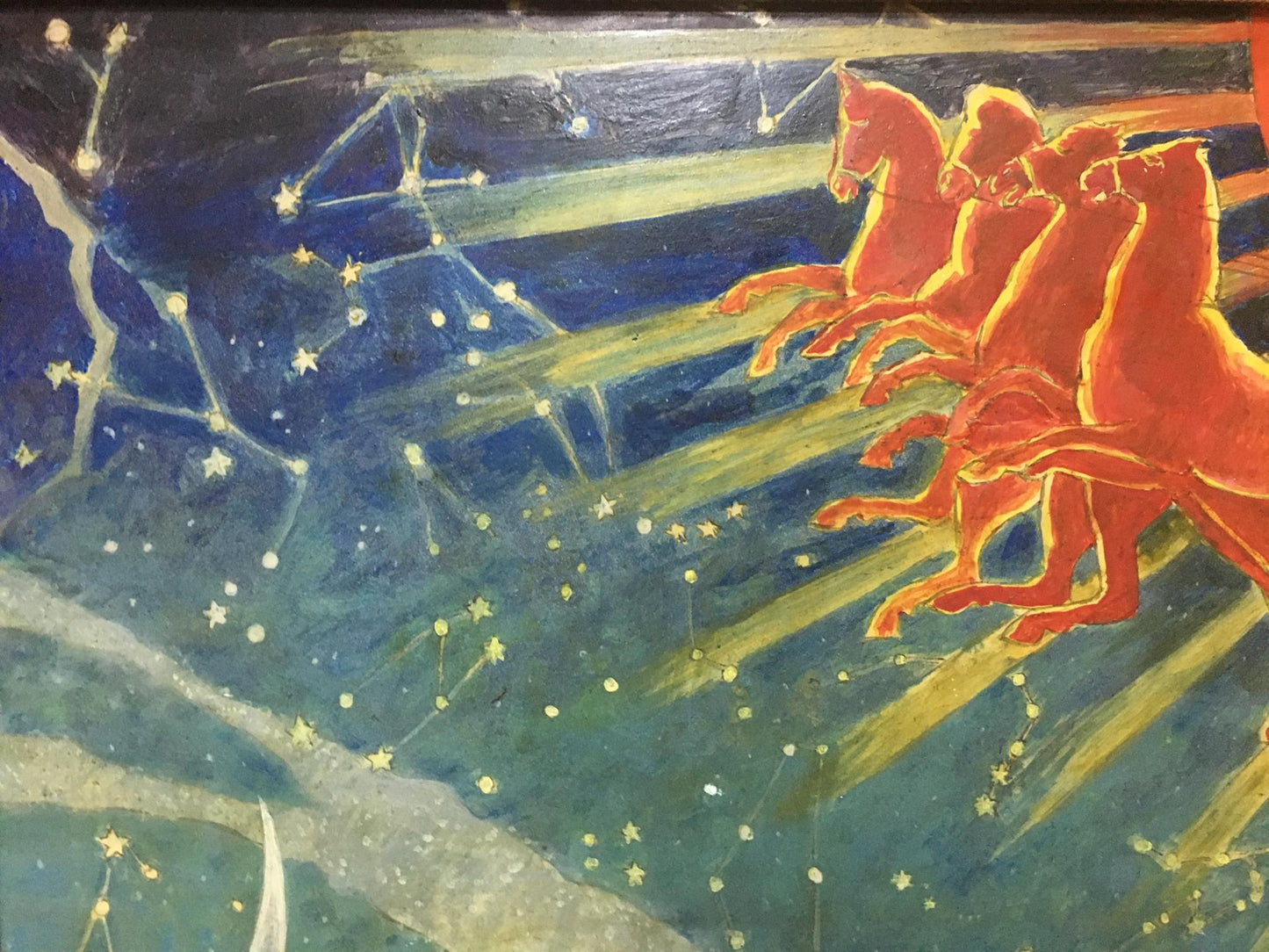 Abstract oil painting Folk traditions Strelnikov Vladimir Vladimirovich