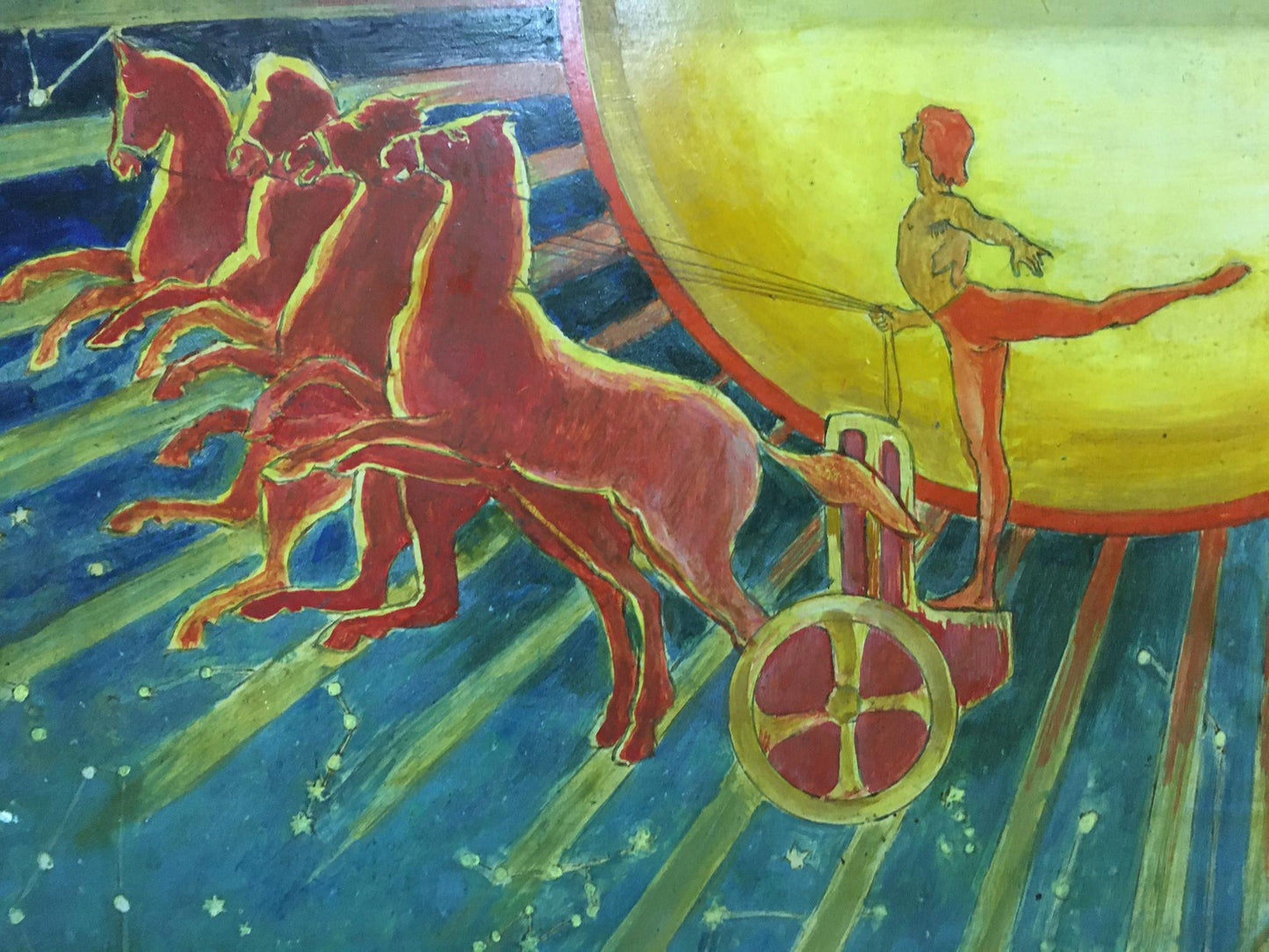 Abstract oil painting Folk traditions Strelnikov Vladimir Vladimirovich