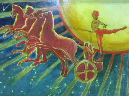 Abstract oil painting Folk traditions Strelnikov Vladimir Vladimirovich