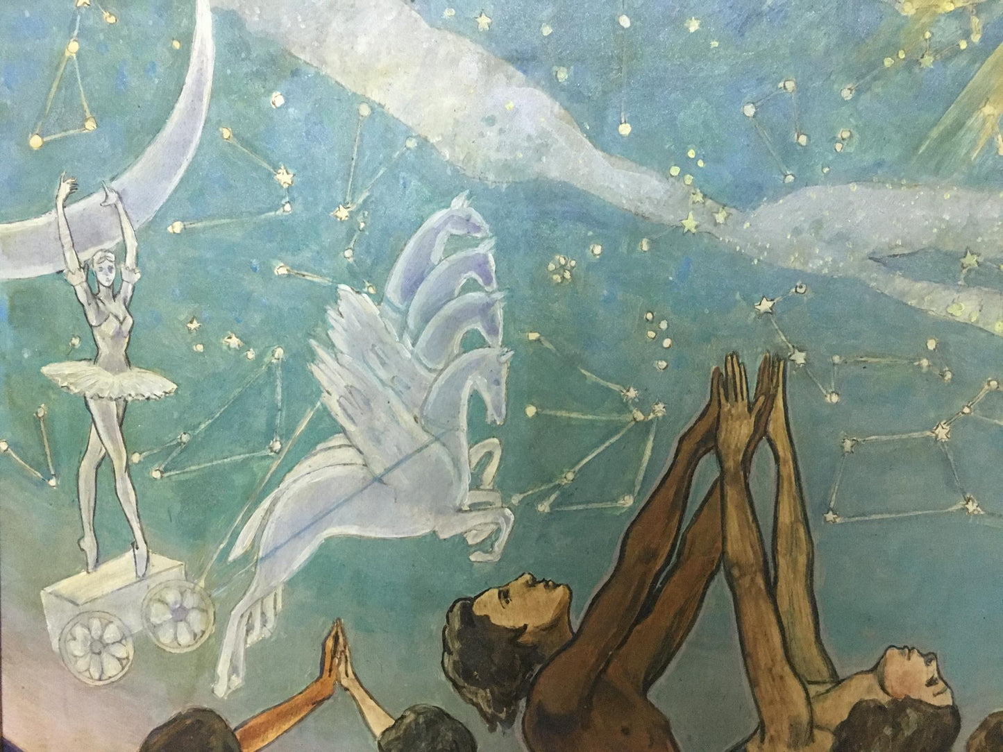 Abstract oil painting Folk traditions Strelnikov Vladimir Vladimirovich