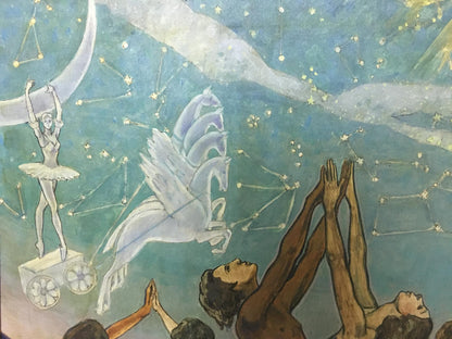 Abstract oil painting Folk traditions Strelnikov Vladimir Vladimirovich